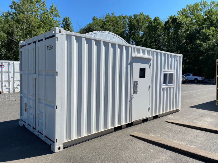 Hotfoil-EHS Conex container after custom build-out - outside view